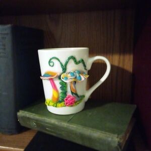 Funky Hand Sculpted Hippy Mushroom Mug Christmas Gifts